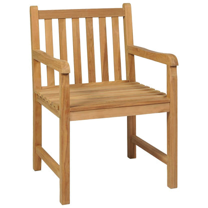 vidaXL 5 Piece Garden Dining Set 180x90 cm Solid Teak Wood 4