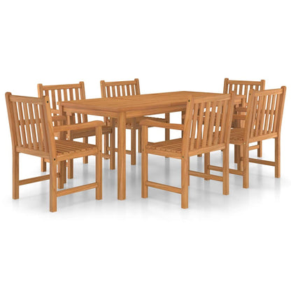 4 Piece Garden Dining Set Solid Wood Teak 6x armchair + table