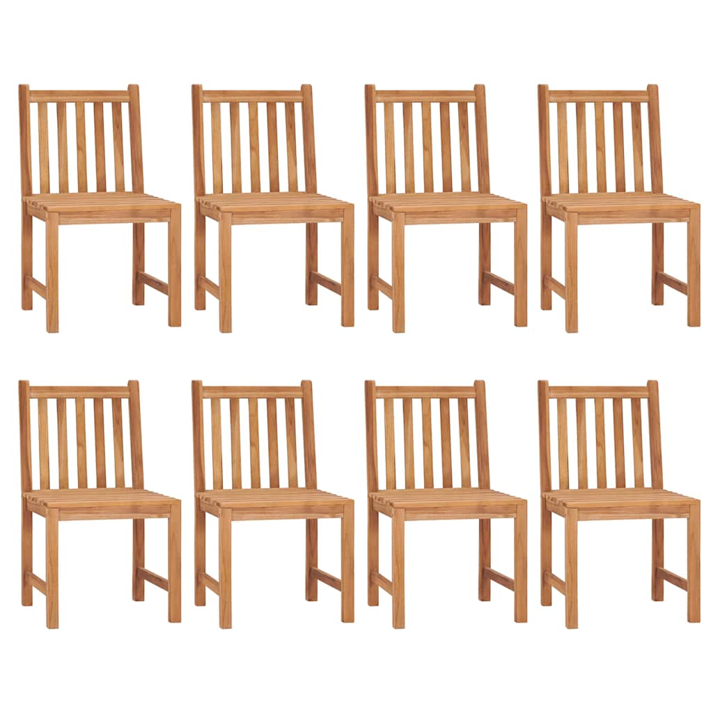vidaXL 9 Piece Garden Dining Set 200x100 cm Solid Teak Wood 3