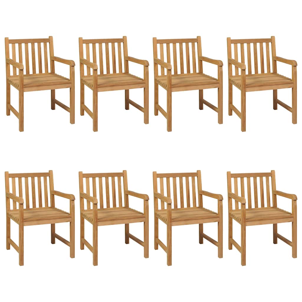 vidaXL 9 Piece Garden Dining Set 200x100 cm Solid Teak Wood 3