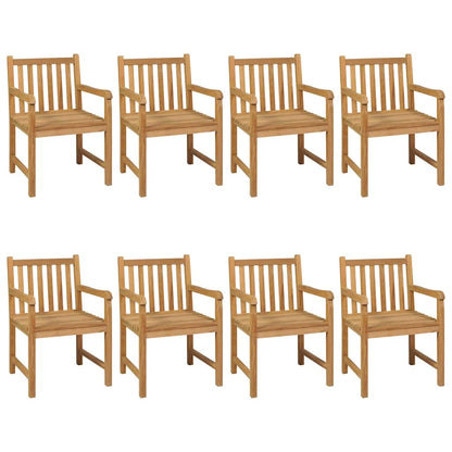 vidaXL 9 Piece Garden Dining Set 200x100 cm Solid Teak Wood 3