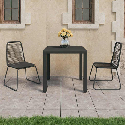 vidaXL 5 Piece Garden Dining Set PVC Rattan