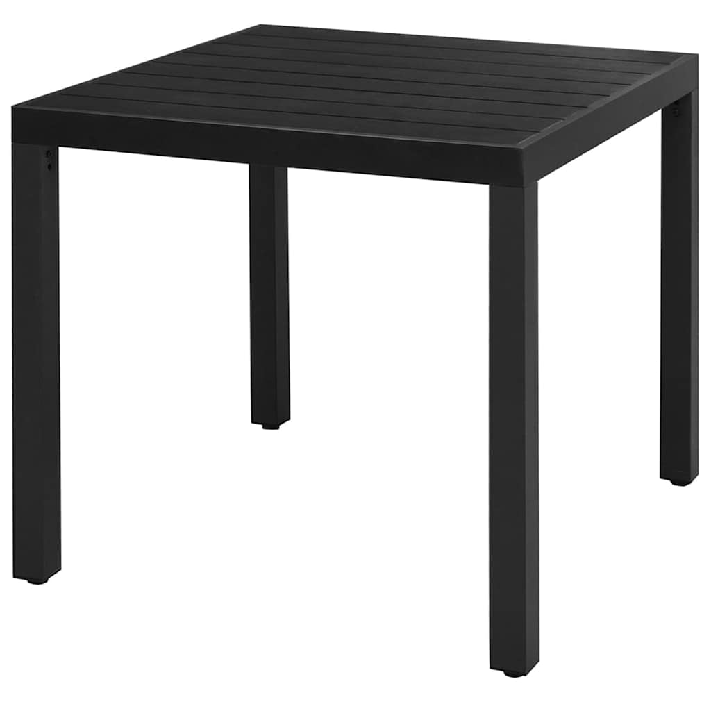 vidaXL 5 Piece Garden Dining Set PVC Rattan Black 3