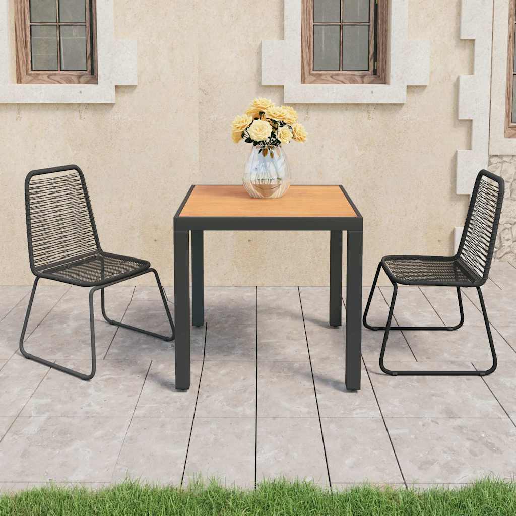 vidaXL 5 Piece Garden Dining Set PVC Rattan