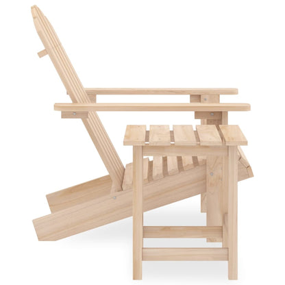 vidaXL Garden Adirondack Chair with Table Solid Fir Wood