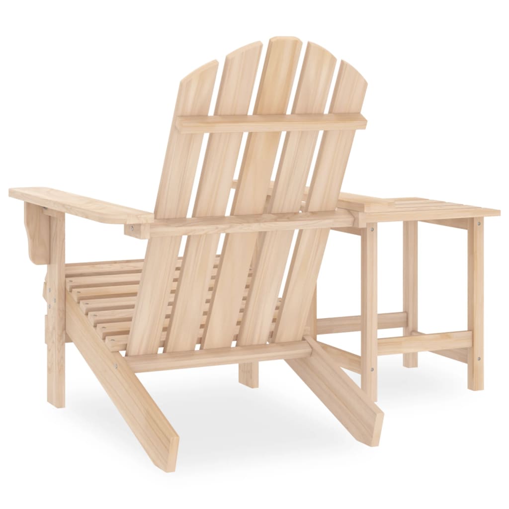 vidaXL Garden Adirondack Chair with Table Solid Fir Wood