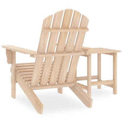 vidaXL Garden Adirondack Chair with Table Solid Fir Wood