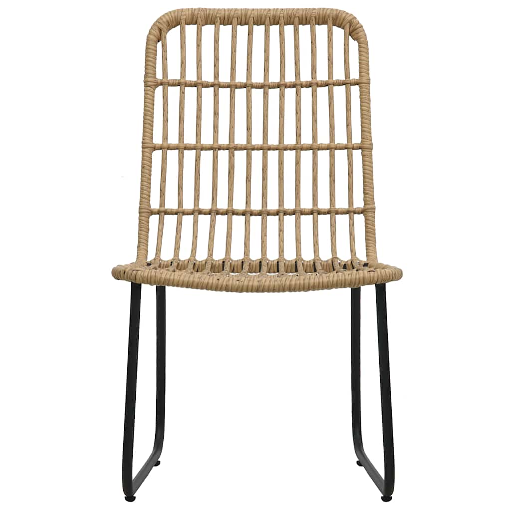 vidaXL 5 Piece Outdoor Dining Set Poly Rattan and Glass 4