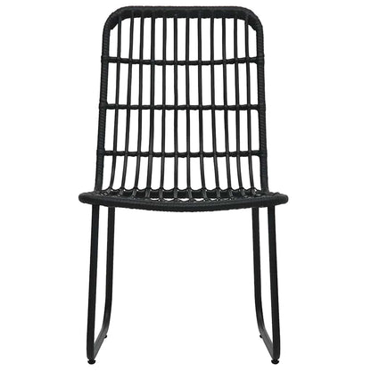 vidaXL 5 Piece Outdoor Dining Set Poly Rattan and Glass 4