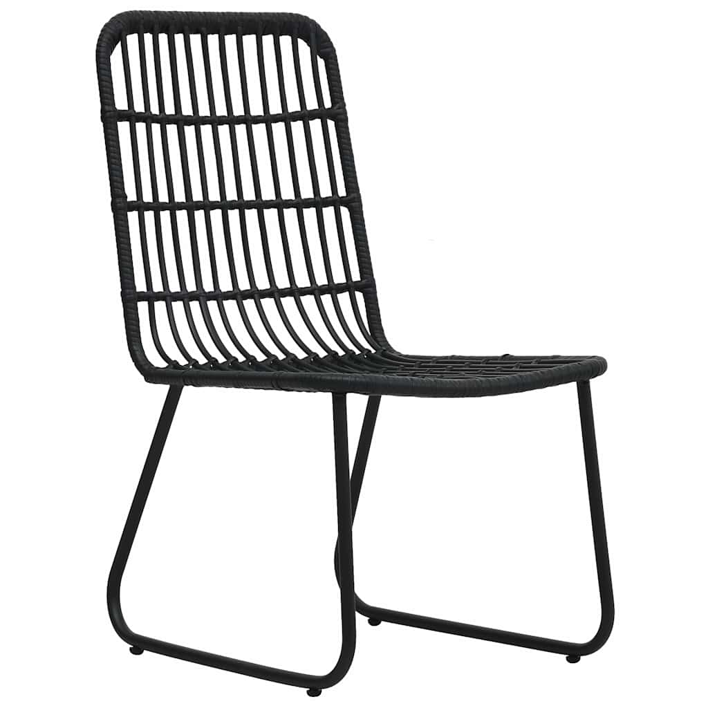 vidaXL 5 Piece Outdoor Dining Set Poly Rattan and Glass 5
