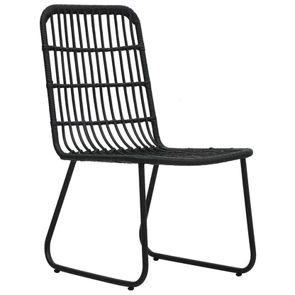 vidaXL 5 Piece Outdoor Dining Set Poly Rattan and Glass 4