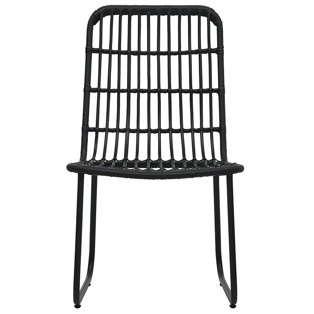 vidaXL 5 Piece Outdoor Dining Set Poly Rattan and Glass 5