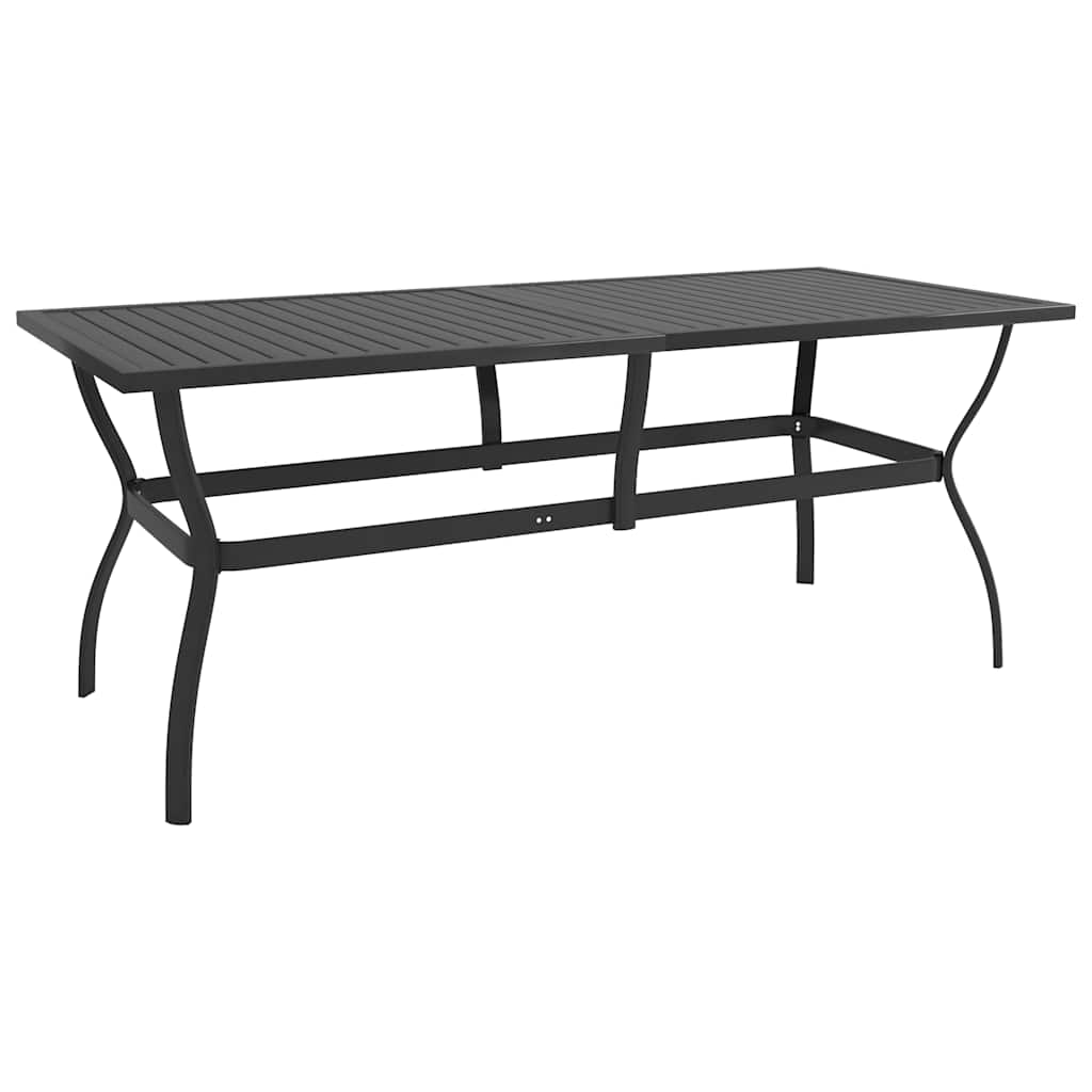 vidaXL 7 Piece Garden Dining Set Textilene and Steel 3
