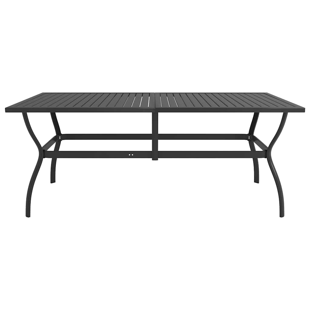 vidaXL 7 Piece Garden Dining Set Textilene and Steel 4