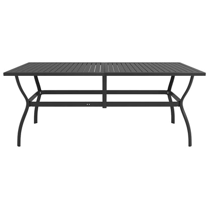 vidaXL 7 Piece Garden Dining Set Textilene and Steel 4