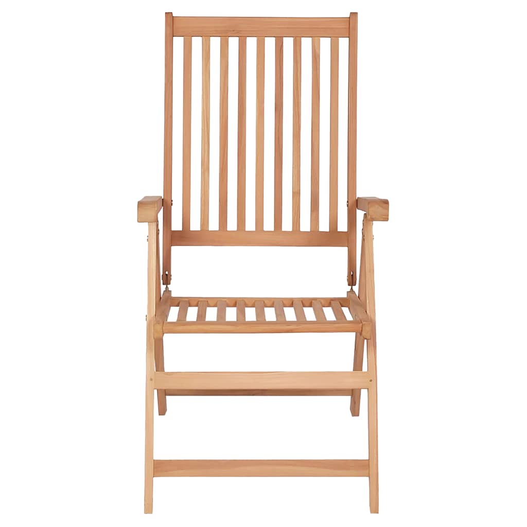 vidaXL Reclining Folding Chairs 6 pcs Solid Teak Wood 3