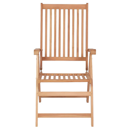 vidaXL Reclining Folding Chairs 6 pcs Solid Teak Wood 3