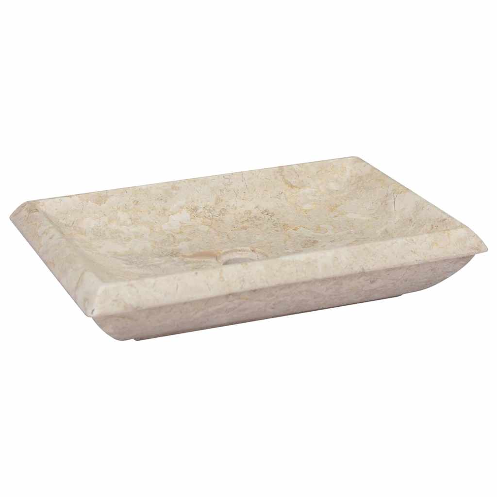 Sink 50x35x10 cm Marble Cream