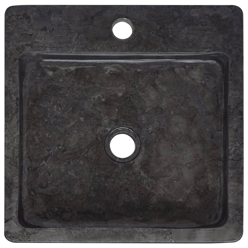 vidaXL Sink Black 40x40x12 cm Marble