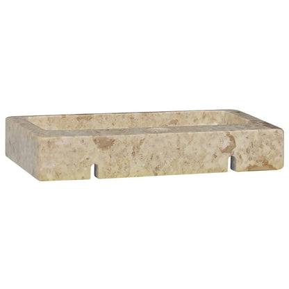 vidaXL Sink Cream 38x24x6.5 cm Marble