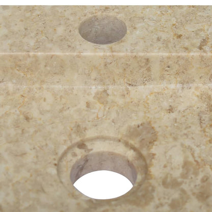 vidaXL Sink Cream 38x24x6.5 cm Marble