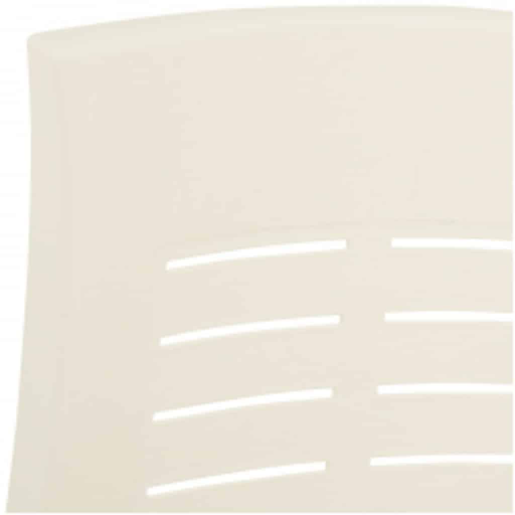 Reclining Folding Chairs 2 pcs Plastic White