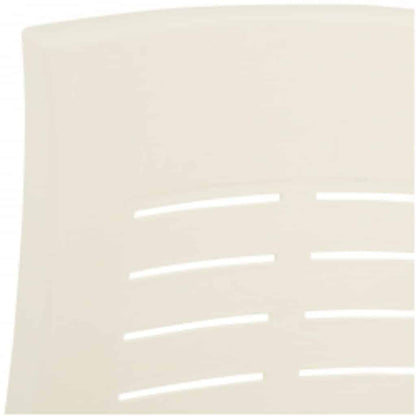 Reclining Folding Chairs 2 pcs Plastic White