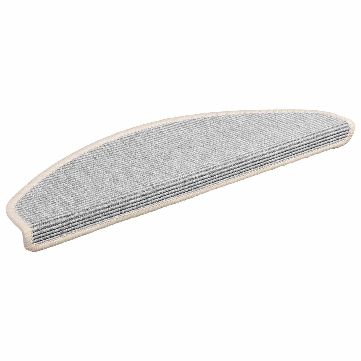 Stair Mats 15 pcs 65x21x4 cm Half Round Large Silver