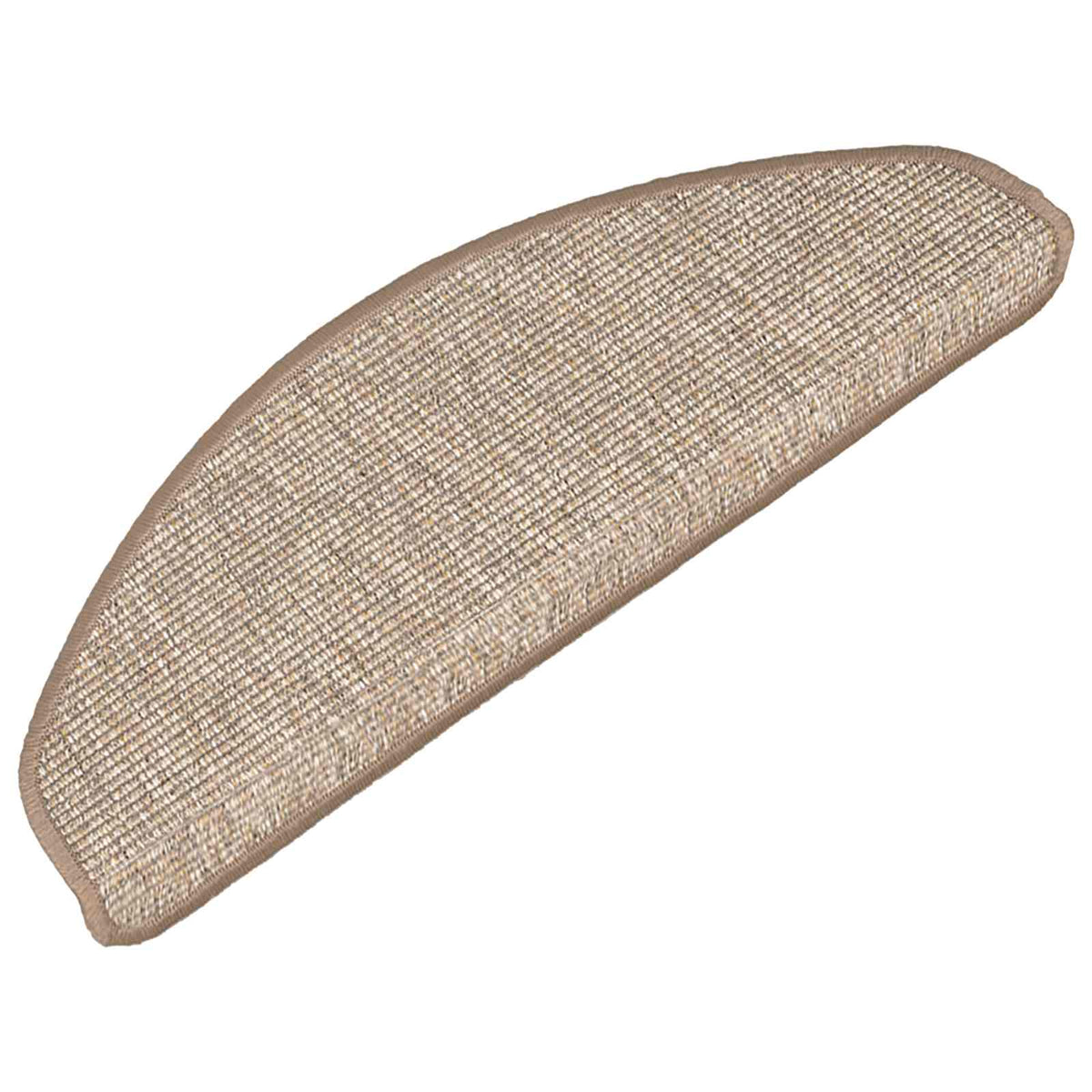 Stair Mats 15 pcs 65x21x4 cm Half Round Large Light brown