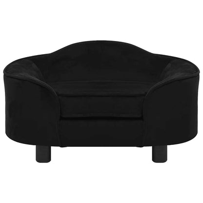 Dog Sofa 67x47x36 cm Plush Black