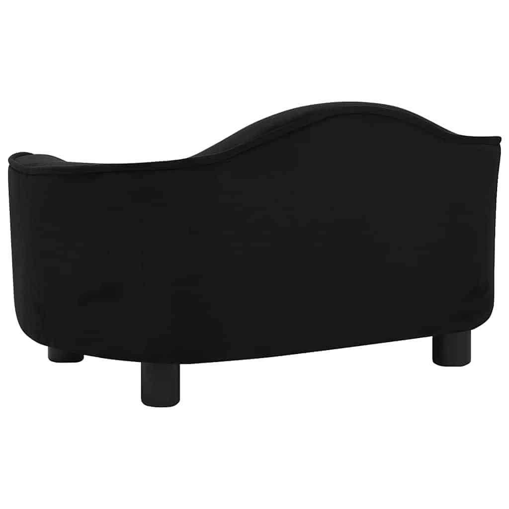 Dog Sofa 67x47x36 cm Plush Black