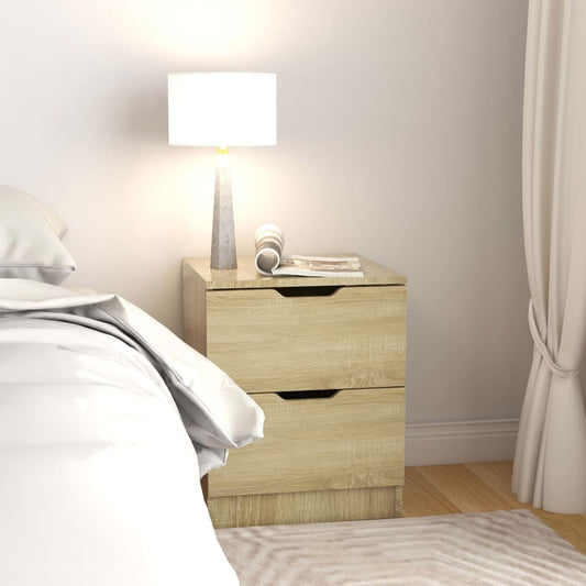 vidaXL Bedside Cabinet Sonoma Oak 40x40x50 cm Engineered Wood