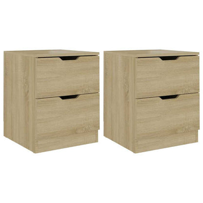 Bedside Cabinet 40x40x50 cm Engineered Wood Sonoma oak 2