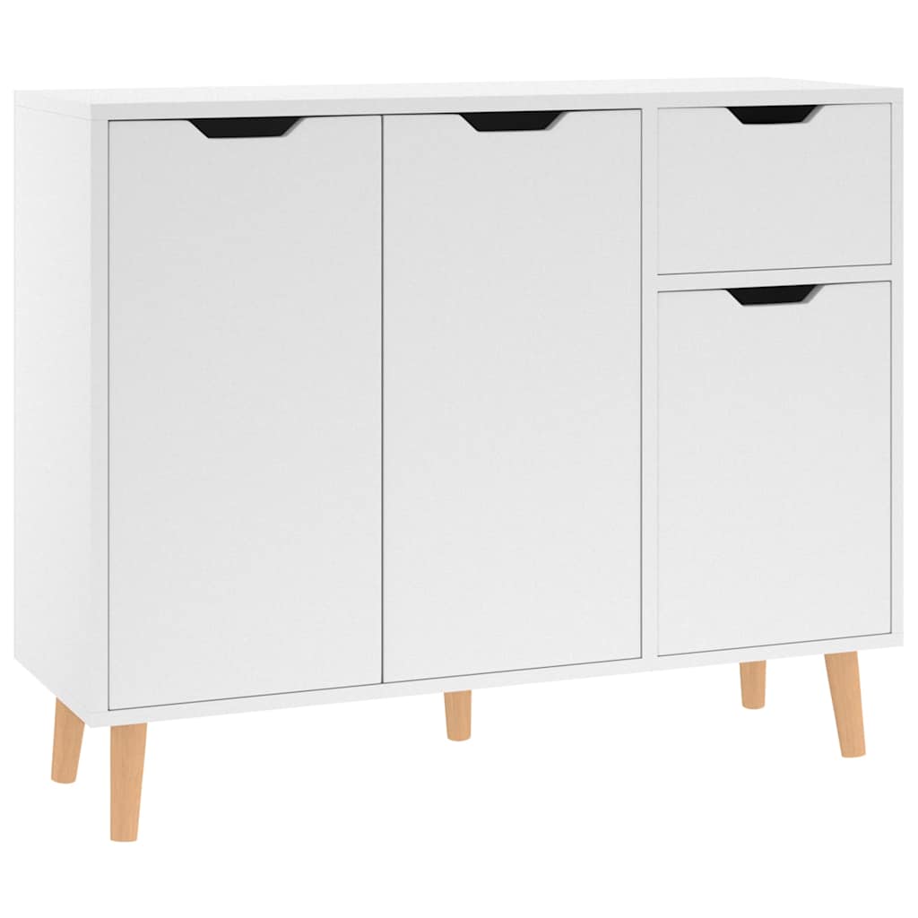 Sideboard 90x30x72 cm Engineered Wood White