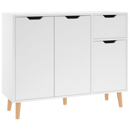 Sideboard 90x30x72 cm Engineered Wood White