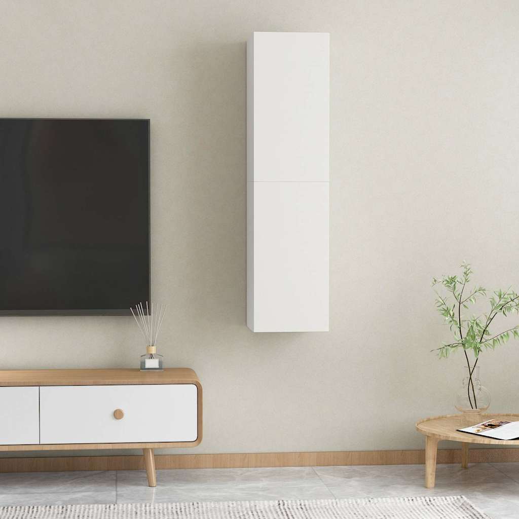 TV Cabinet Set 30.5x30x60 cm Engineered Wood 2 pcs White