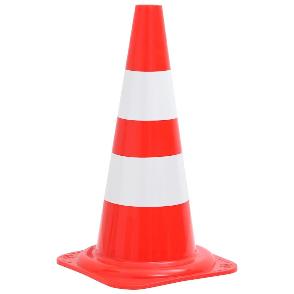 Reflective Traffic Cones Red and White 50 cm Without chain 20
