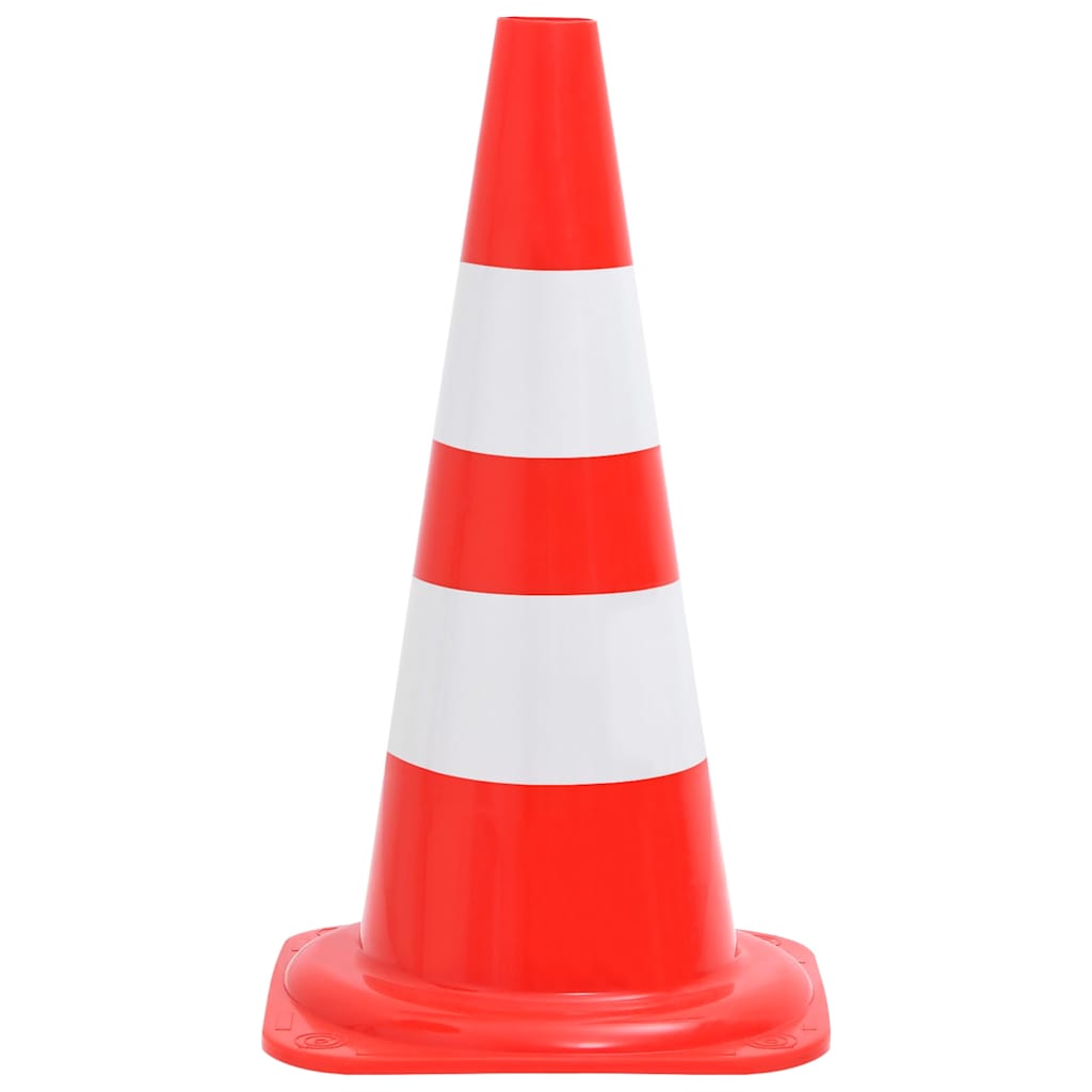 Reflective Traffic Cones Red and White 50 cm Without chain 20