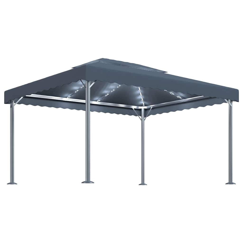 vidaXL Gazebo | Anthracite | Aluminium, Steel, Oxford Fabric with PA coating 2