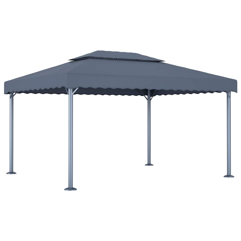vidaXL Gazebo | Anthracite | Aluminium, Steel, Oxford Fabric with PA coating 3