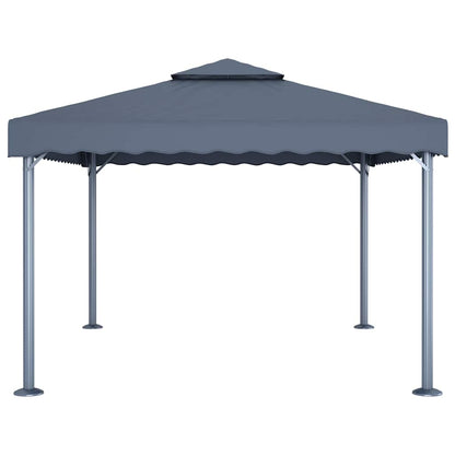 vidaXL Gazebo | Anthracite | Aluminium, Steel, Oxford Fabric with PA coating 4