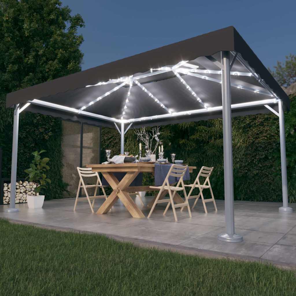 vidaXL Gazebo | Anthracite | Aluminium, Steel, Oxford Fabric with PA coating 1