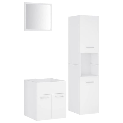 Bathroom Furniture Set Engineered Wood 41 x 38.5 x 46 cm White