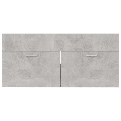 vidaXL Bathroom Furniture Set Concrete Grey Engineered Wood