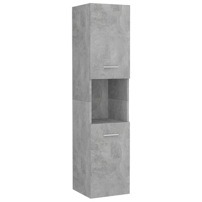 vidaXL Bathroom Furniture Set Concrete Grey Engineered Wood