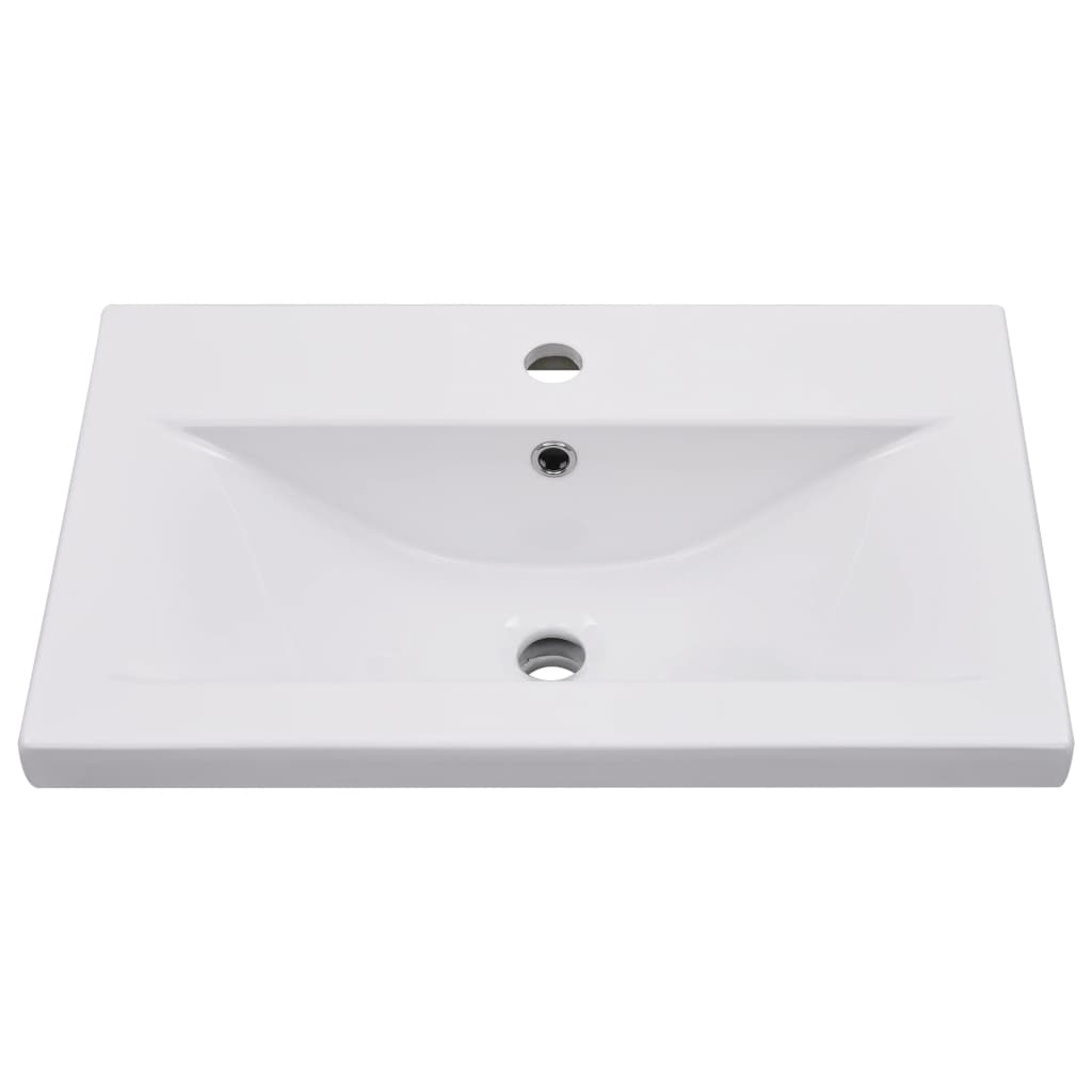 vidaXL Sink Cabinet with Built-in Basin Concrete Grey Engineered Wood