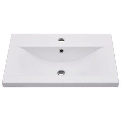 vidaXL Sink Cabinet with Built-in Basin Concrete Grey Engineered Wood