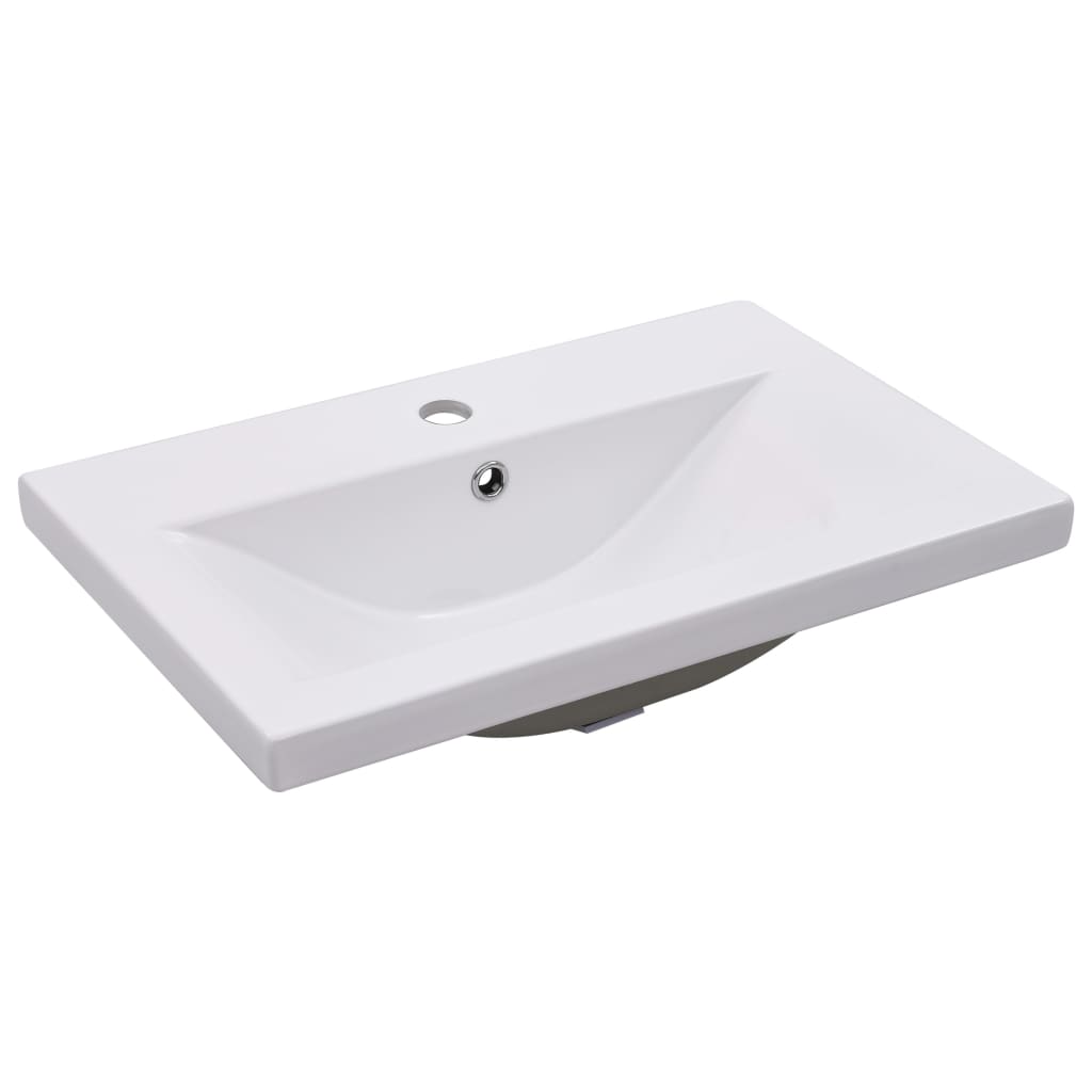 vidaXL Sink Cabinet with Built-in Basin Concrete Grey Engineered Wood