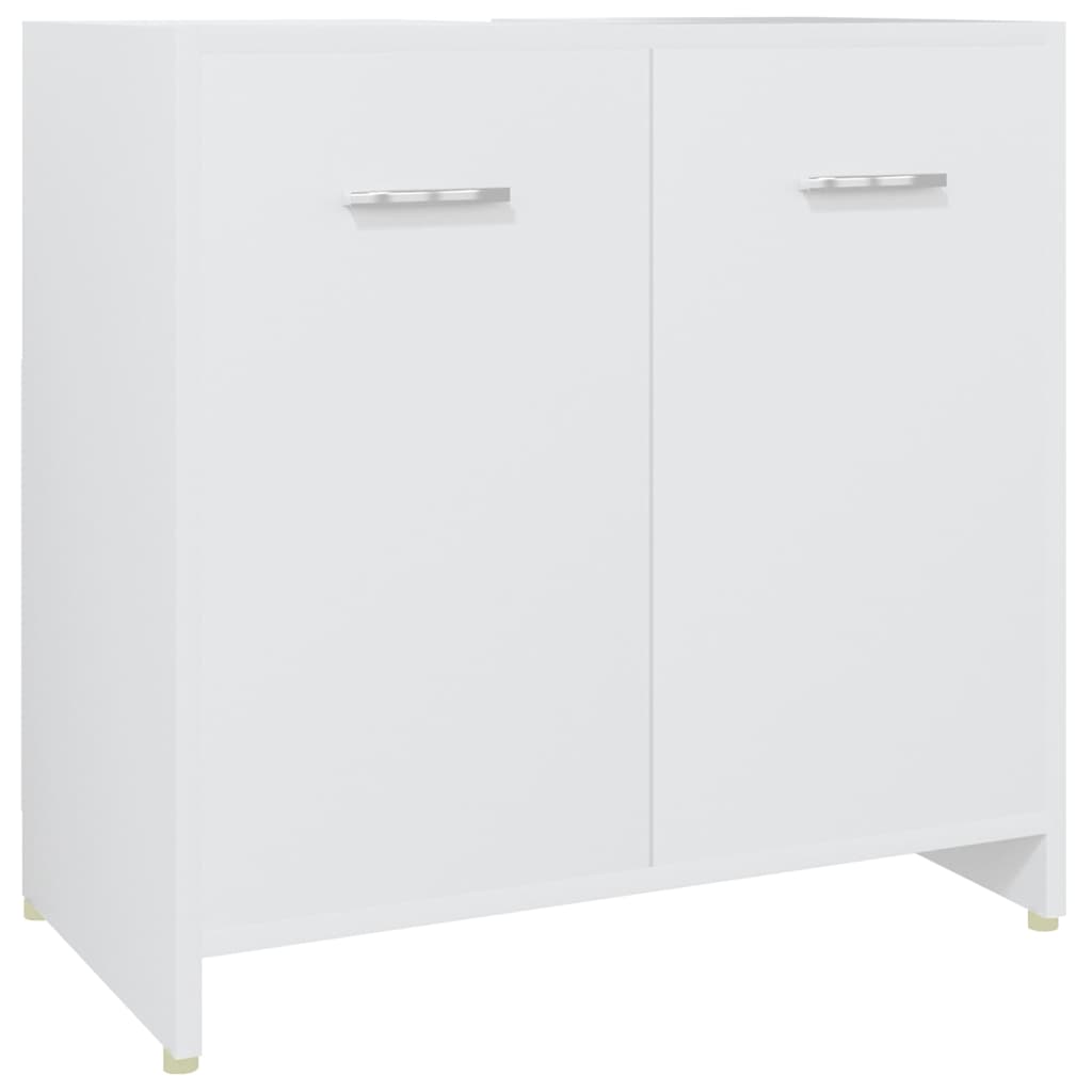 4 Piece Bathroom Furniture White
