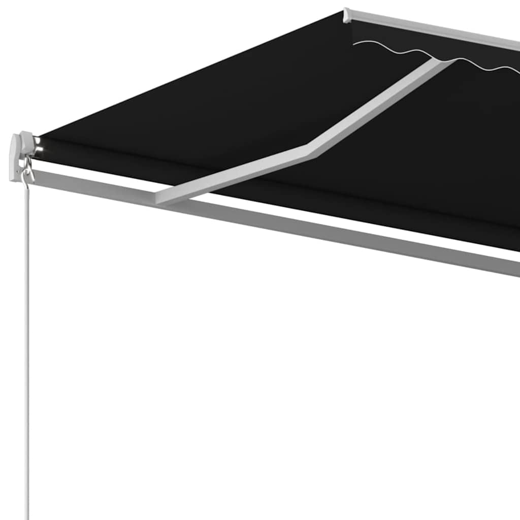 vidaXL Manual Retractable Awning 450x350 cm Anthracite 4